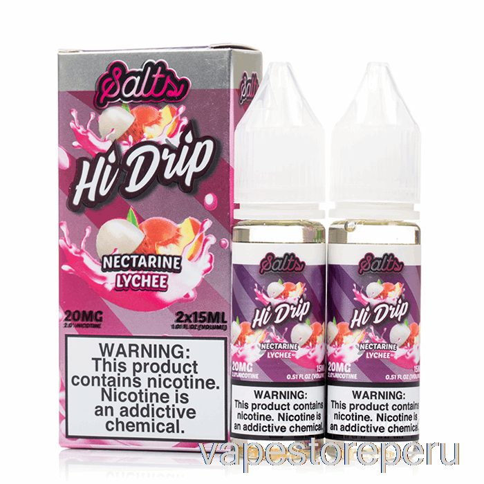 Vape Recargable Nectarina Lichi - Sales Hi-goteo - 30ml 20mg